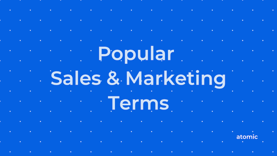 Popular Sales And Marketing Terms